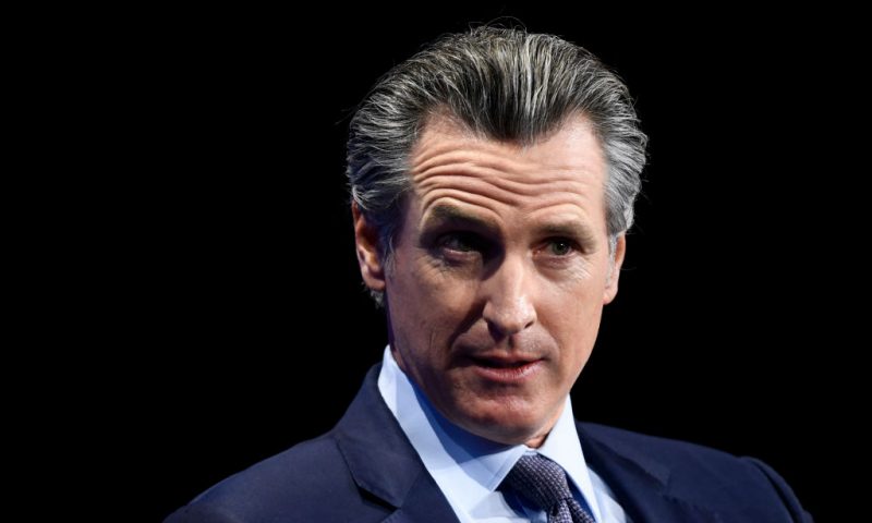 California Governor Gavin Newsom speaks during the Milken Institute Global Conference on October 20, 2021 in Beverly Hills, California. (Photo by Patrick T. FALLON / AFP) (Photo by PATRICK T. FALLON/AFP via Getty Images)