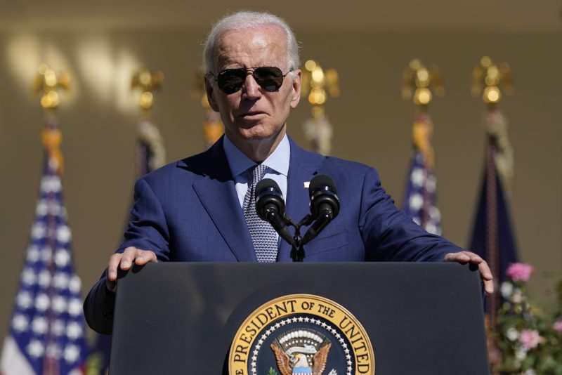 President Joe Biden speaks during a celebration of the Americans with Disabilities Act, and to mark Disability Pride Month, in the Rose Garden of the White House, Wednesday, Sept. 28, 2022, in Washington. (AP Photo/Evan Vucci)
