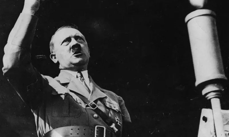 circa 1936: Adolf Hitler (1889 - 1945) making a speech. (Photo by Keystone/Getty Images)