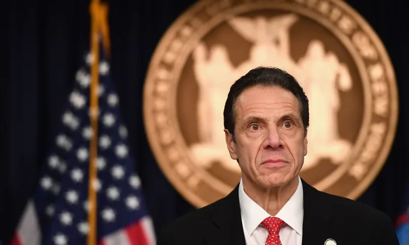New York Gov. Andrew Cuomo speaks on March 2 during a press conference to discuss the first positive case of coronavirus in New York state. Angela Weiss /AFP via Getty Images
