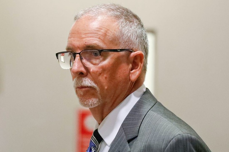 Former UCLA doctor James Heaps appears in Los Angeles Superior Court on June 26, 2019. Al Seib/AP