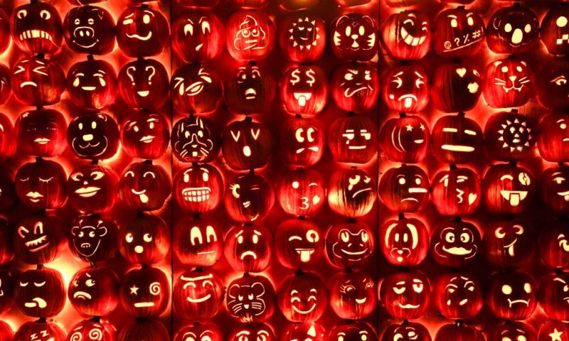 Pumpkins are seen at the Great Jack OLantern Blaze, where thousands of hand-carved pumpkins are displayed, at Van Cortlandt Manor on October 8, 2022 in Croton-on-Hudson, ahead of Halloween. (Photo by Bryan R. Smith / AFP) (Photo by BRYAN R. SMITH/AFP via Getty Images)