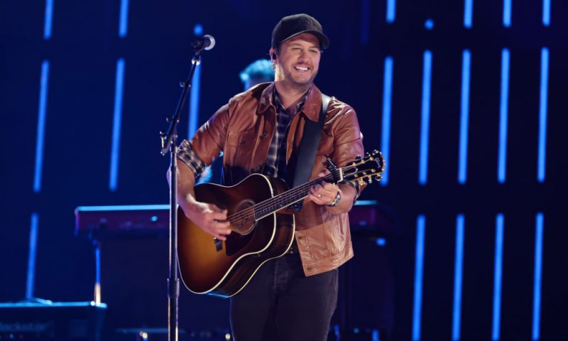 LAS VEGAS, NEVADA - MARCH 06: In this image released on March 06, 2022, Luke Bryan performs onstage during the 57th Academy of Country Music Awards, airing on March 07,2022, at Allegiant Stadium in Las Vegas, Nevada. (Photo by Kevin Winter/Getty Images for ACM)