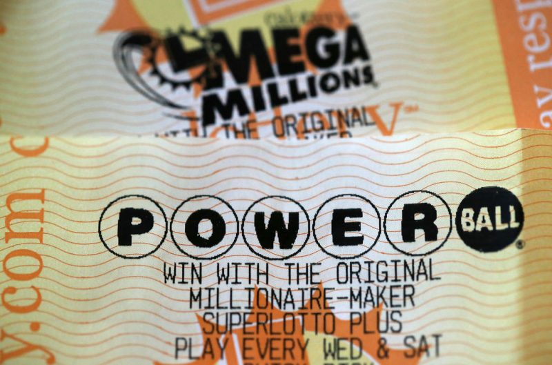 AN ANSELMO, CA - JANUARY 03: Powerball and Mega Millions lottery tickets are displayed on January 3, 2018 in San Anselmo, California. The Powerball jackpot and Mega Millions jackpots are both over $400 million at the same time for the first time. The Mega Millions $418 million jackpot would be the fourth largest and the $460 million Powerball jackpot would be the seventh largest in the game's history. (Photo by Justin Sullivan/Getty Images)