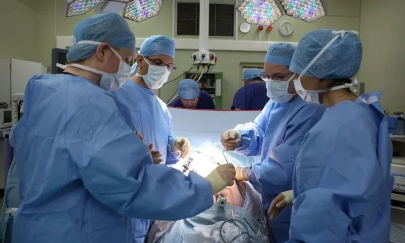 The Telegraph reported that while there were just 250 referrals for transgender treatments between 2011 and 2012, there were more than 5,000 in 2021-2022. Pictured: A surgeon and his team perform a less controversial procedure, the removal of a gallbladder, at Queen Elizabeth Hospital in Birmingham, England, in this March 16, 2010, file photo. (Photo: Christopher Furlong/ Getty Images)