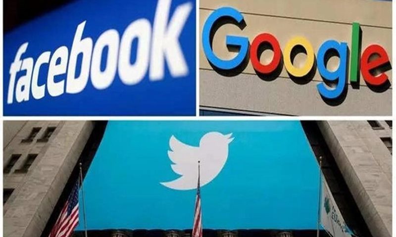 FILE PHOTO: FILE PHOTO: A combination photo from files of Facebook Google and Twitter logos