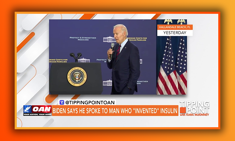 Biden Says He Spoke to Man Who "Invented" Insulin