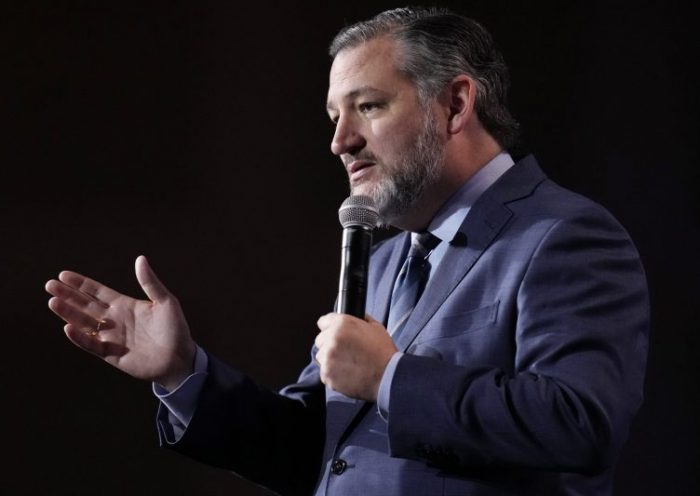 FILE - Sen. Ted Cruz, R-Texas, speaks at an annual leadership meeting of the Republican Jewish Coalition, Nov. 19, 2022, in Las Vegas. A number of high-profile Republican senators will also be up for reelection in 2024, including Ted Cruz of Texas, Josh Hawley of Missouri and Rick Scott of Florida. (AP Photo/John Locher, File)