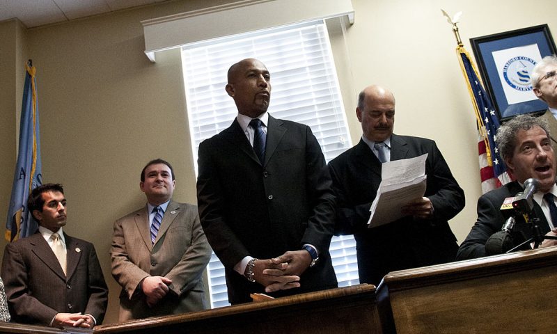 ANNAPOLIS, MD - JANUARY 24: Montel Williams speaks during a news conference in support of legislation that would make Maryland the 16th state to legalize medical marijuana at the House Office Building on January 24, 2011 in Annapolis, Maryland. (Photo by Kris Connor/Getty Images)