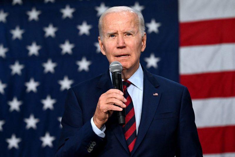 US President Joe Biden speaks during an event in support of the re-election campaign of US Representative Mike Levin, at MiraCosta College in Oceanside, California, on November 3, 2022. (Photo by SAUL LOEB / AFP) (Photo by SAUL LOEB/AFP via Getty Images)