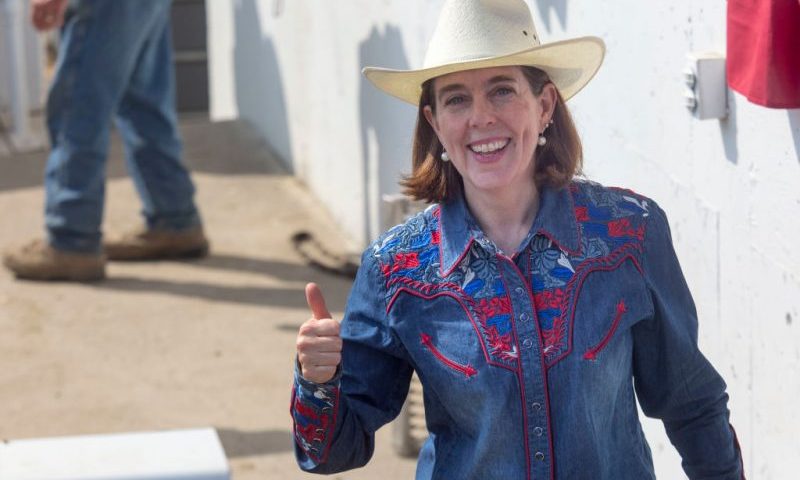 Oregon Governor Kate Brown attends the Pendleton Round-Up on September 15, 2017 in Pendleton, Oregon. The Pendleton Round-Up is a major annual rodeo featuring calf roping, bulldogging, bull riding, bronco riding and other events. (Photo by Natalie Behring/Getty Images)