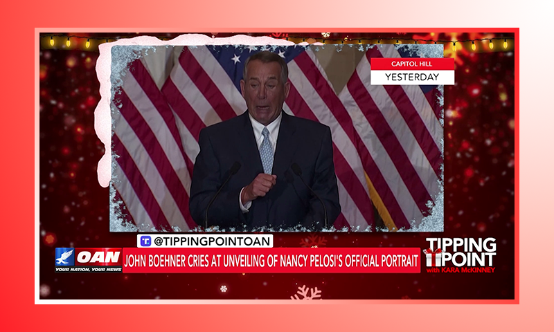 John Boehner Cries at Unveiling of Nancy Pelosi's Official Portrait