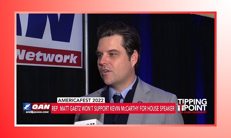AmericaFest 2022 - Rep. Matt Gaetz Won't Support Kevin McCarthy for House Speaker