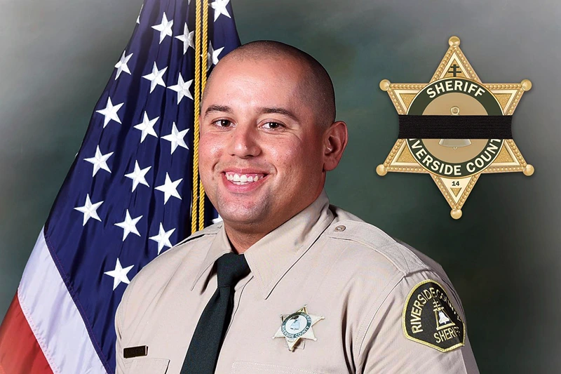 This image provided by the Riverside County Sheriff's Department shows Deputy Isaiah Cordero. Cordero, a Southern California sheriff’s deputy was shot and killed Thursday, Dec. 29, 2022 while trying to stop a car. The suspect was later killed. (Riverside County Sheriff's Department via AP)