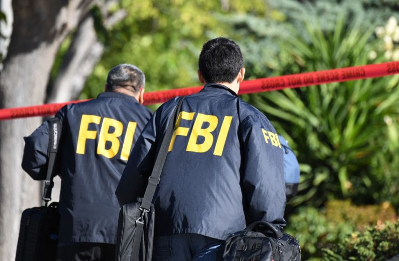 FBI investigators arrive at the home of suspected nightclub shooter Ian David Long on November 8 2018, in Thousand Oaks, California. - The gunman who killed 12 people in a crowded California country music bar has been identified as 28-year-old Ian David Long, a former Marine, the local sheriff said Thursday. The suspect, who was armed with a .45-caliber handgun, was found deceased at the Borderline Bar and Grill, the scene of the shooting in the city of Thousand Oaks northwest of downtown Los Angeles. (Photo by Robyn Beck / AFP) (Photo by ROBYN BECK/AFP via Getty Images)