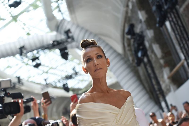 Canadian singer Celine Dion arrives for the Alexandre Vauthier Women's Fall-Winter 2019/2020 Haute Couture collection fashion show in Paris, on July 2, 2019. (Photo by Lucas BARIOULET / AFP) (Photo credit should read LUCAS BARIOULET/AFP via Getty Images)
