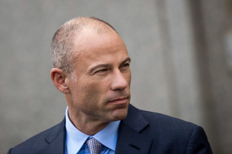 NEW YORK, NY - APRIL 13: Michael Avenatti, attorney for Stormy Daniels, speaks to reporters following a court proceeding regarding the search warrants served on President Donald Trump's longtime personal attorney Michael Cohen, at the United States District Court Southern District of New York, April 13, 2018 in New York City. Cohen and his lawyers are asking the court to block Justice Department officials from reading documents and materials related to his relationship with President Donald Trump that they believe should be protected by attorney-client privilege. Officials with the FBI, armed with a search warrant, raided Cohen's office and two private residences earlier in the week. (Photo by Drew Angerer/Getty Images)