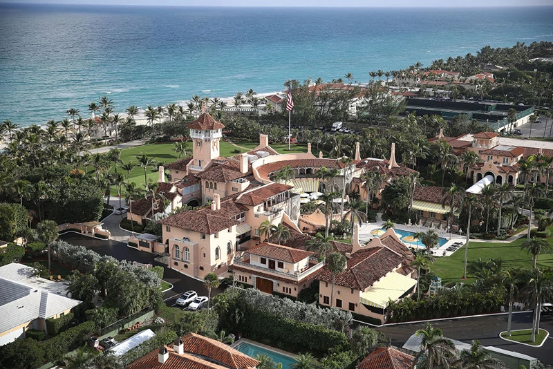The Atlantic Ocean is seen adjacent to President Donald Trump's beach front Mar-a-Lago resort, also sometimes called his Winter White House, the day after Florida received an exemption from the Trump Administration's newly announced ocean drilling plan on January 11, 2018 in Palm Beach, Florida.  Florida was the only state to receive an exemption from the announced deregulation plan to allow offshore oil and gas drilling in all previously protected waters of the Atlantic and Pacific oceans.  (Photo by Joe Raedle/Getty Images)