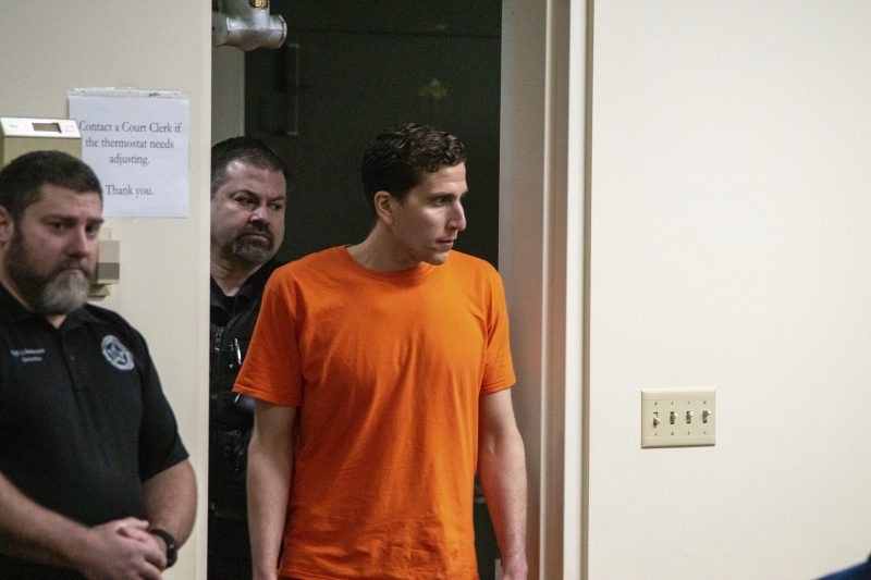 Bryan Kohberger enters a courtroom in Moscow, Idaho on Thursday, Jan. 12, 2023, for a status hearing. The accused murderer waived his right to a quick preliminary hearing and will appear in court again on June 26. (Kai Eiselein/New York Post via AP, Pool)
