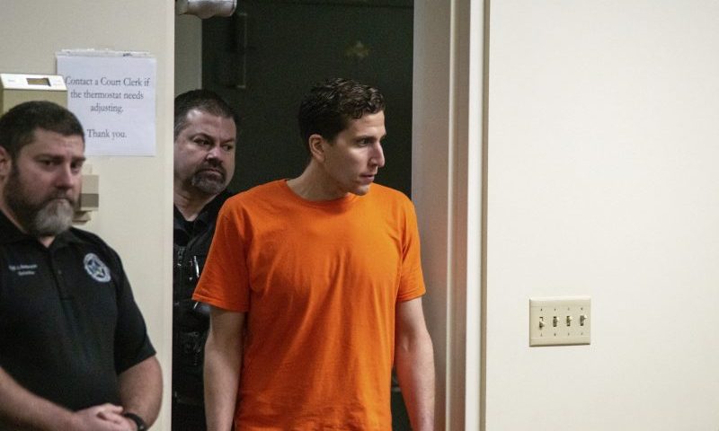 Bryan Kohberger enters a courtroom in Moscow, Idaho on Thursday, Jan. 12, 2023, for a status hearing. The accused murderer waived his right to a quick preliminary hearing and will appear in court again on June 26. (Kai Eiselein/New York Post via AP, Pool)