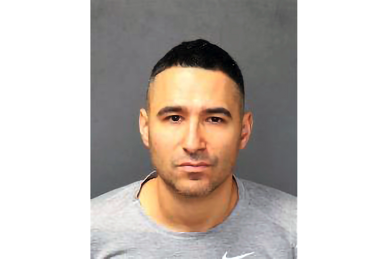 This undated photo provided by the Bernalillo County Sheriff's Office shows Solomon Pena. Pena a 39-year-old felon who overwhelmingly lost his bid for the New Mexico statehouse as a Republican paid for four men to shoot at Democratic lawmakers' homes in recent months, including one where a 10-year-old girl was sleeping, police said. (Bernalillo County Sheriff's Office via AP)