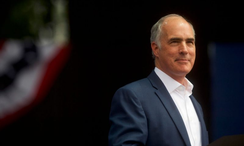 PHILADELPHIA, PA - SEPTEMBER 21: Senator Bob Casey (D- PA) addresses supporters before former President Barack Obama speaks during a campaign rally for statewide Democratic candidates on September 21, 2018 in Philadelphia, Pennsylvania. Midterm election day is November 6th. (Photo by Mark Makela/Getty Images)