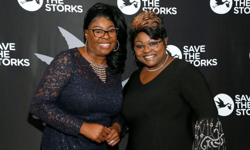WASHINGTON, DC - JANUARY 17: Fox Nation contributors Diamond (L) and Silk (R) attend the Save the Storks 2nd Annual Stork Charity Ball at the Trump International Hotel on January 17, 2019 in Washington, DC. (Photo by Paul Morigi/Getty Images for Save the Storks)