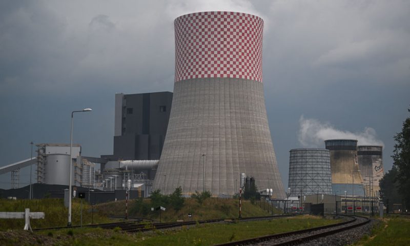 cooling towers of the Coal powered Jaworzno power plant on September 08, 2022 in Jaworzno, Poland. Despite being the second-largest coal producer in Europe, Poland imported 12 million tons of coal last year, two-thirds of which came from Russia and was used by households and small heating plants. The embargo on Russian coal, imposed earlier this year after Moscow's invasion of Ukraine, has caused coal shortages and price rises in Poland. (Photo by Omar Marques/Getty Images)
