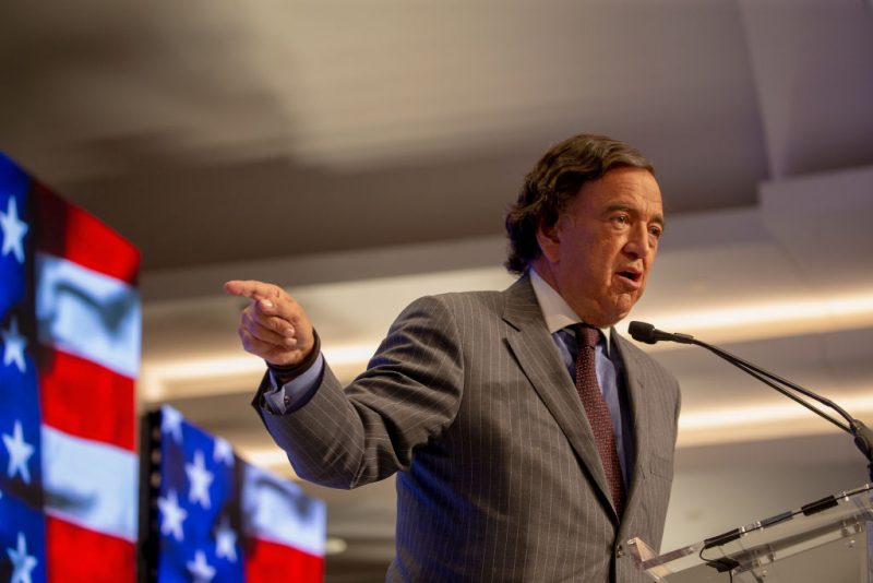 WASHINGTON, DC - MAY 05:  Former Governor of New Mexico Bill Richardson speaks at the Conference on Iran on May 5, 2018 in Washington, DC. Over one thousand delegates from representing Iranian communities from forty states attends the Iran Freedom Convention for Human Rights and Democracy.  (Photo by Tasos Katopodis/Getty Images)