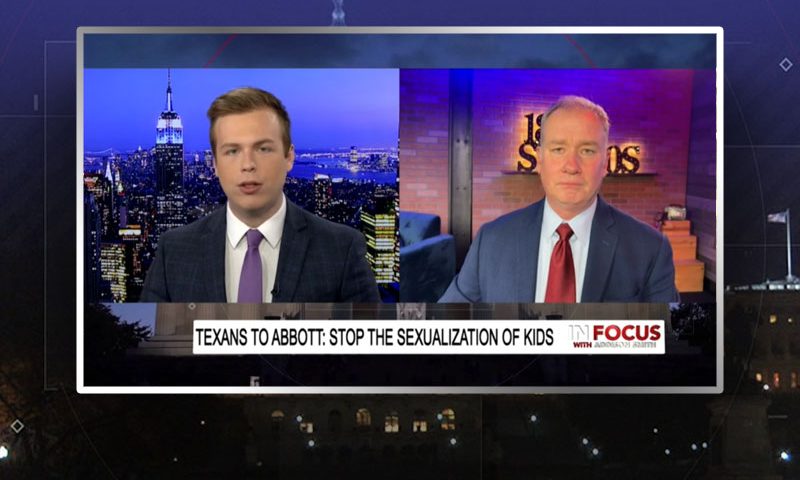 Video still from Michael Quinn Sullivan's interview with In Focus on One America News Network