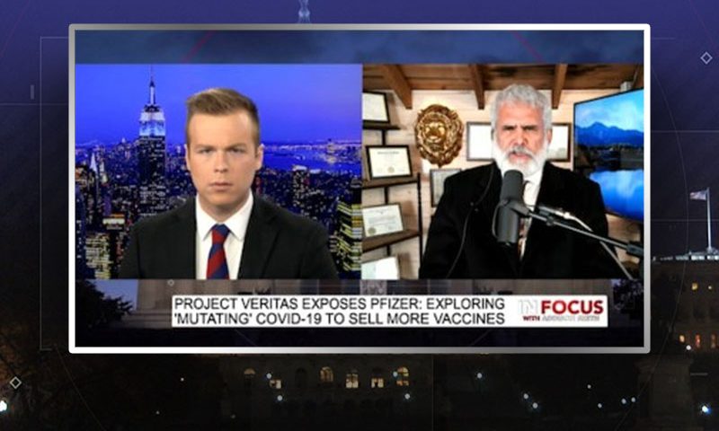 Video still from Dr. Robert Malone's interview with In Focus on One America News Network