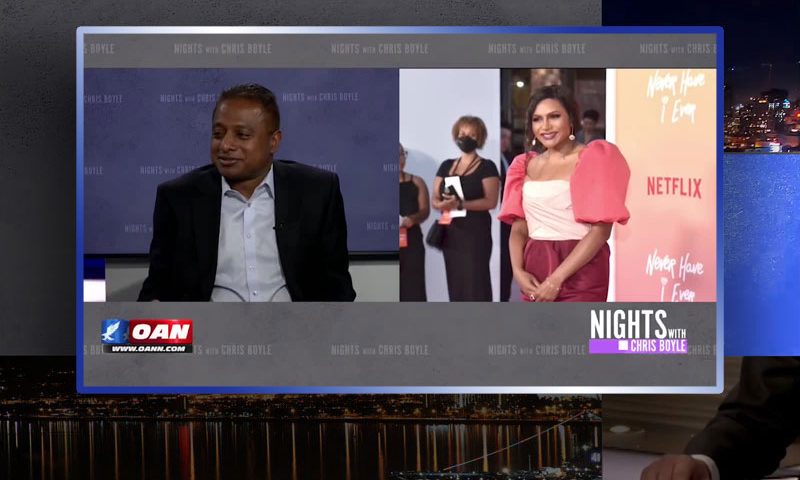 Video still from Vijay Ingam's interview with Nights on One America News Network