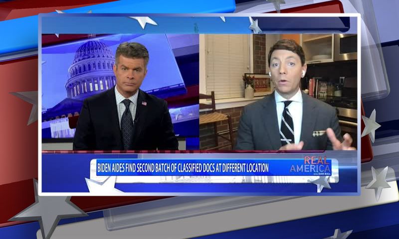 Video still from Hogan Gidley's interview with Real America on One America News Network
