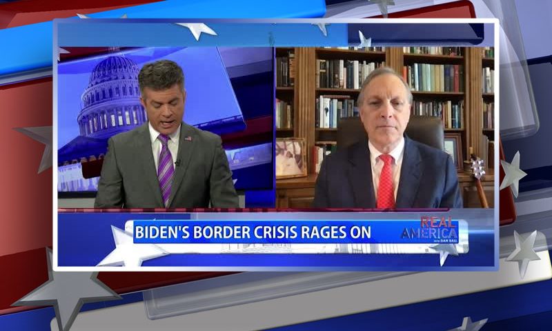 Video still from Rep. Andy Biggs' interview with Real America on One America News Network