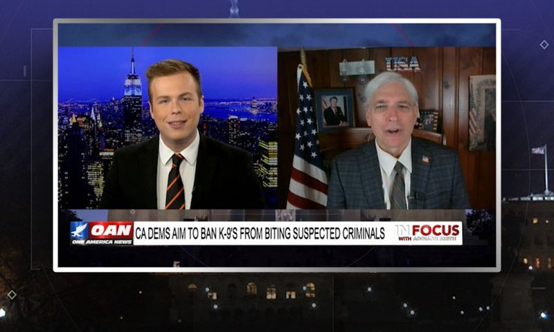 Video still from Lt. Steve Rodgers' interview with In Focus on One America News Network