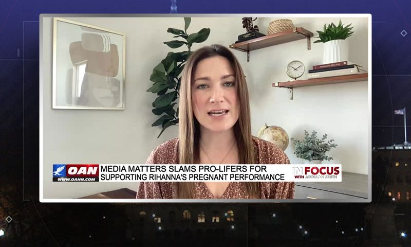 Video still from Christine Yeargin's interview with In Focus on One America News Network