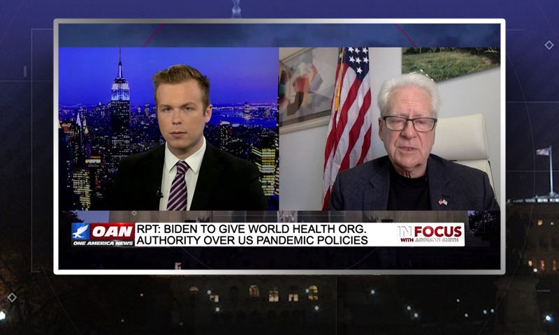 Video still from Larry Klayman's interview with In Focus on One America News Network