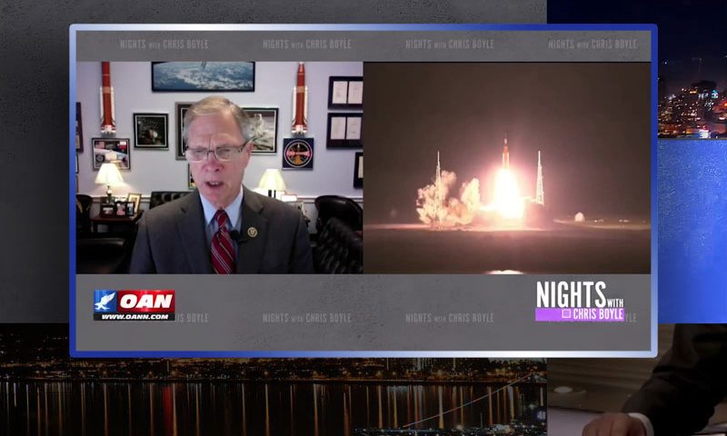 Video still from Congressman Brian Babin's interview with Nights on One America News Network