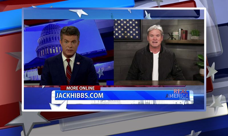 Video still from Pastor Jack Hibbs' interview with Real America on One America News Network
