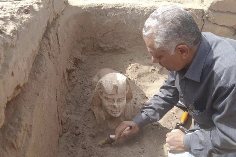 Egypt archaeology: A Mini “Roman” Sphinx