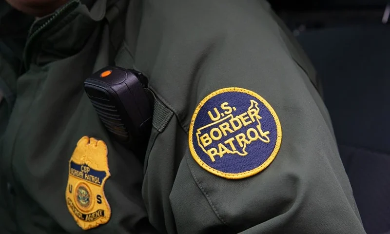 This photo shows a US Border Patrol patch on a border agent's uniform in McAllen, Texas, on January 15, 2019. (Photo by SUZANNE CORDEIRO / AFP) (Photo credit should read SUZANNE CORDEIRO/AFP via Getty Images)