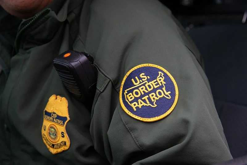 This photo shows a US Border Patrol patch on a border agent's uniform in McAllen, Texas, on January 15, 2019. (Photo by SUZANNE CORDEIRO / AFP) (Photo credit should read SUZANNE CORDEIRO/AFP via Getty Images)