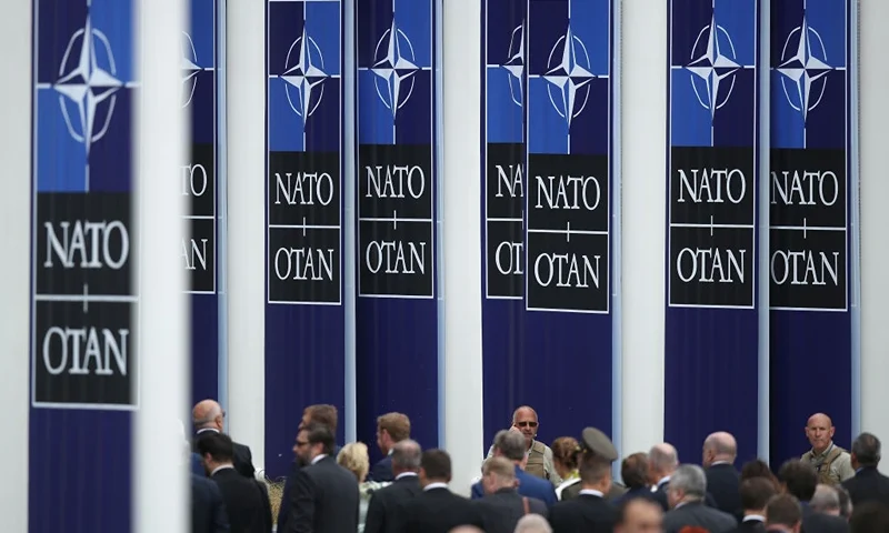 BRUSSELS, BELGIUM - JULY 11: Guests depart after attending the opening ceremony at the 2018 NATO Summit at NATO headquarters on July 11, 2018 in Brussels, Belgium. Leaders from NATO member and partner states are meeting for a two-day summit, which is being overshadowed by strong demands by U.S. President Trump for most NATO member countries to spend more on defense. (Photo by Sean Gallup/Getty Images)