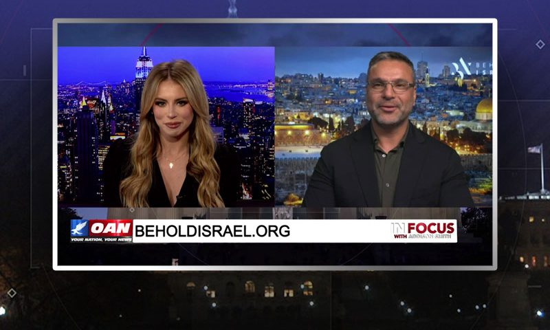 Video still from Amir Tsarfati's interview with In Focus on One America News Network