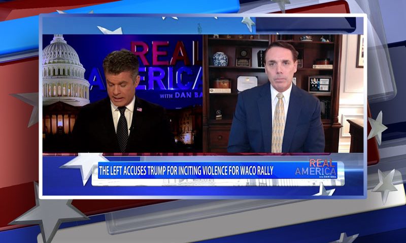 Video still from Steve Gray's interview with Real America on One America News Network