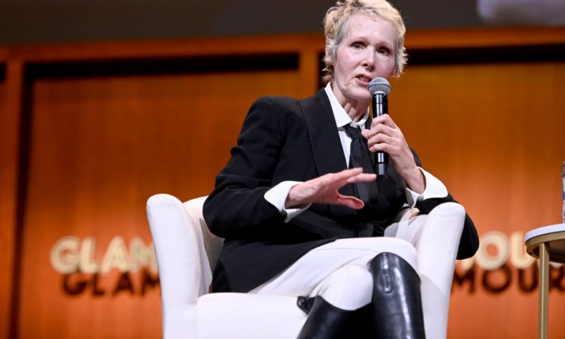 NEW YORK, NEW YORK - NOVEMBER 10: E. Jean Carroll speaks onstage during the How to Write Your Own Life panel at the 2019 Glamour Women Of The Year Summit at Alice Tully Hall on November 10, 2019 in New York City. (Photo by Ilya S. Savenok/Getty Images for Glamour)