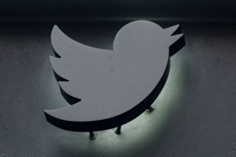 The Twitter logo at their offices in New York City on January 12, 2023. (Photo by ANGELA WEISS / AFP) (Photo by ANGELA WEISS/AFP via Getty Images)