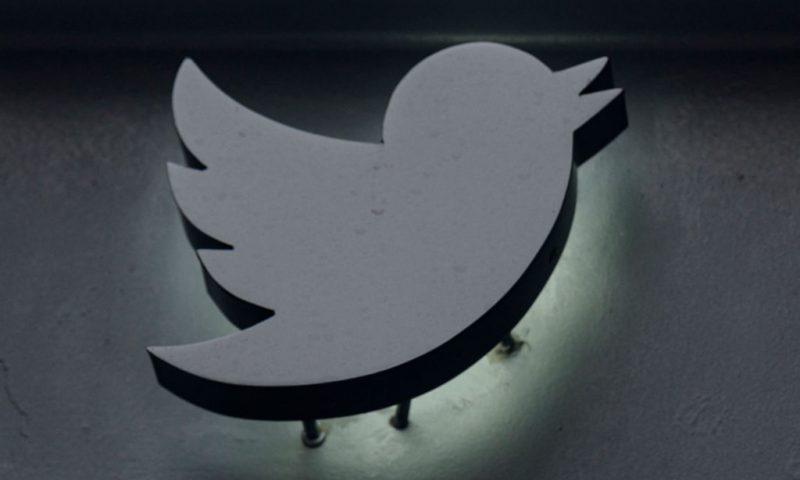 The Twitter logo at their offices in New York City on January 12, 2023. (Photo by ANGELA WEISS / AFP) (Photo by ANGELA WEISS/AFP via Getty Images)