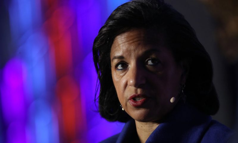 Former National Security Advisor Susan Rice speaks at the J Street 2018 National Conference April 16, 2018 in Washington, DC. Rice spoke on the topic of "The Dangers of U.S. Foreign Policy Under Trump". (Photo by Win McNamee/Getty Images)