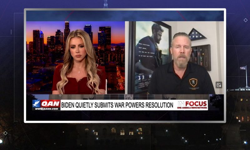 Video still from Mark Geist's interview with In Focus on One America News Network